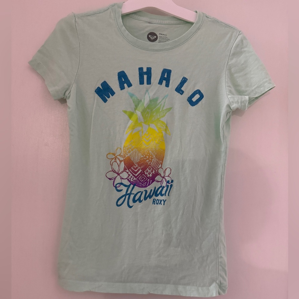 Roxy Women’s Mint Green Special Edition Mahalo Hawaii T-Shirt
